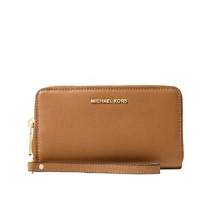 MICHAEL KORS JET SET TRAVEL LARGE CONTINENTAL WALLET Acorn
